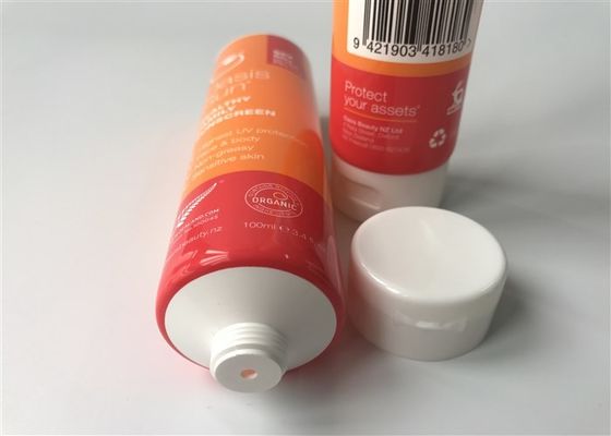 Oasis Sun Cosmetic Tube Packaging Diameter 40mm Milk White 100ml Glossy Full Version