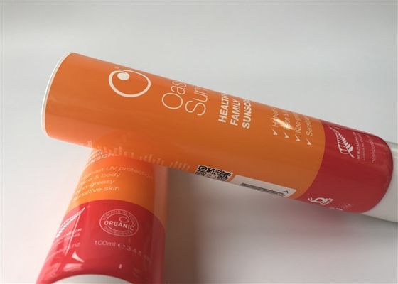 Oasis Sun Cosmetic Tube Packaging Diameter 40mm Milk White 100ml Glossy Full Version