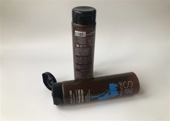 200ml Dia50 Protein Masque Brown Color Bottle Tube Packaging Silk Print Arc Shaped