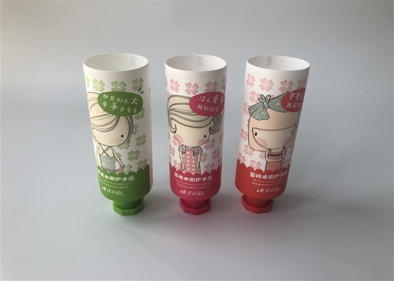 Diameter 35mm Skin Cream Packaging White Tube Series 8 Color Offset With Octagon Cover