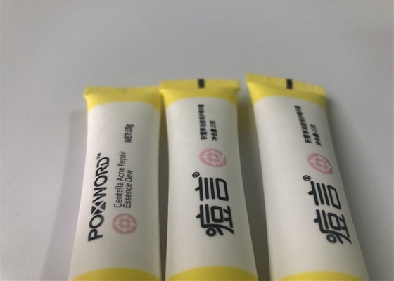 15g white essence cream tube plastic cosmetic tube 1c offset and 2c silk printing matt tube high cap and tips