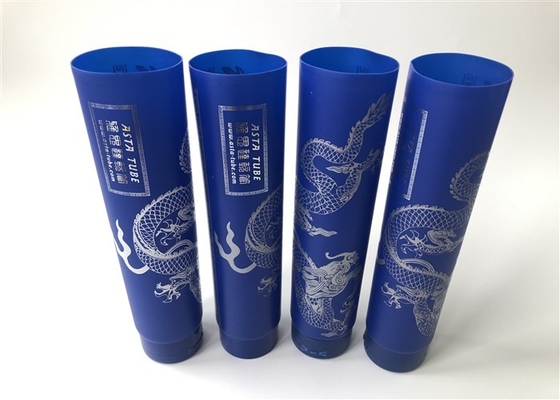 Diameter 50mm tinted silk screen dragon blue hose hot stamping silver ASTA series with frosted flip