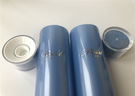 Metalic blue shiny pearl Plastic cream 5 layer MDPE tube 100ml blue inner Acrylic cap
