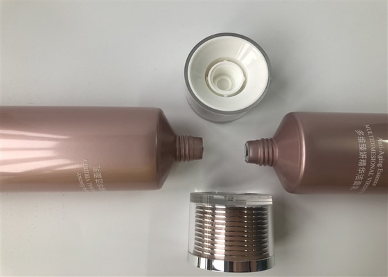 Metalic color tube shiny pearl silk screen and hot silver Plastic Cream Tube 120ml with same color High acrylic cap