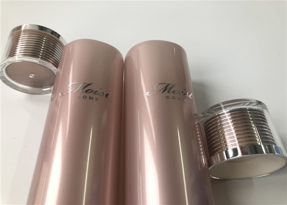 Metalic color tube shiny pearl silk screen and hot silver Plastic Cream Tube 120ml with same color High acrylic cap