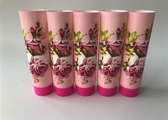 75ml Hand Cream Tube Packaging 5 Layer Tail Open Flower Offset Printing
