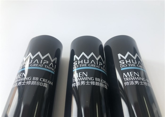 Black Tube Packaging Glossy MDPE 2 Color Silk Screen Printing 45ml ISO9001 Certification
