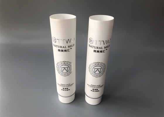 Diameter 35mm Plastic Tube Packing 100ml White Pearl Hot Silver Foil Screw Silver Ring Cap