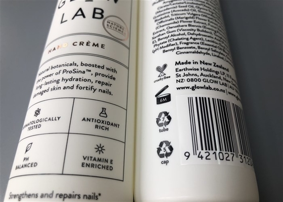100ml Plastic Cosmetic Hand Cream Tube Co-Extruded Light Color Diameter 40mm GLOW LAB