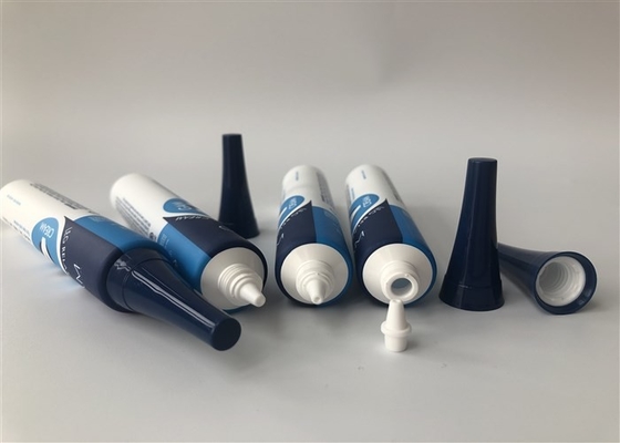 Blue Offset Printing Plastic Tube Packing Dia22 Mm 30ml Needle Insert High Sharp Hat Cap