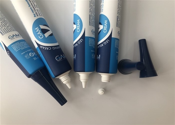 Blue Offset Printing Plastic Tube Packing Dia22 Mm 30ml Needle Insert High Sharp Hat Cap