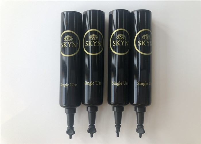Black Plastic Tube Packing Crown Head SKYN Sigle 1 Color Silk Screen With A Capacity Of 5ml